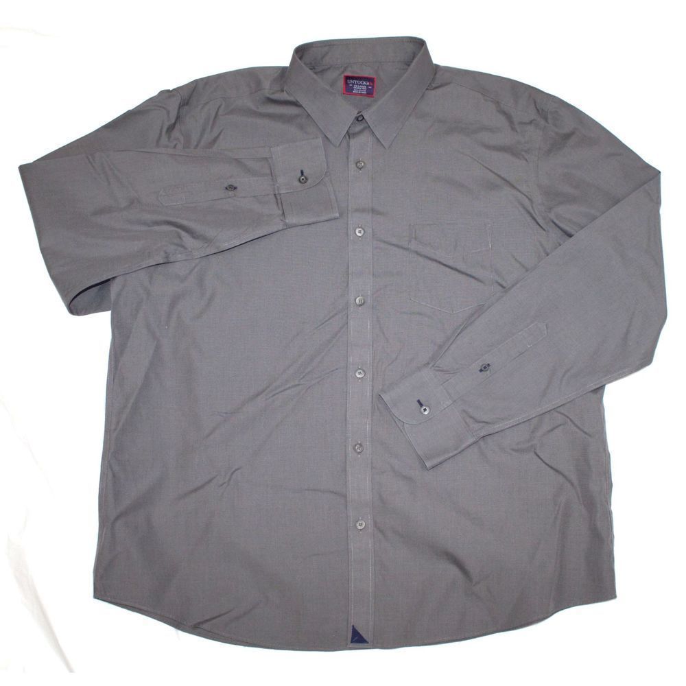 UNTUCKit Long Sleeve Button Front Shirt Size 2XL